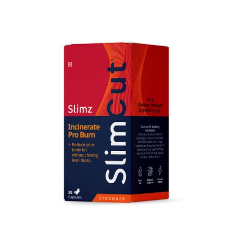 Slimz Slim Cut Stronger Incinerate Pro Burn Capsules 30