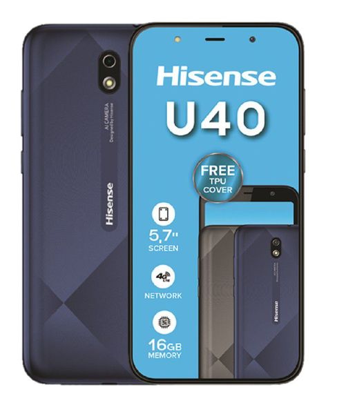 Hisense Infinity U40 Lite 8GB Unlocked Dual Sim - Blue.