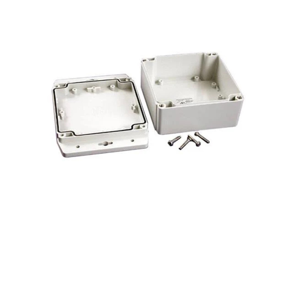 1555N2F42GY Polycarbonate Enclosure IP67 120×120×62mm Flanged Grey
