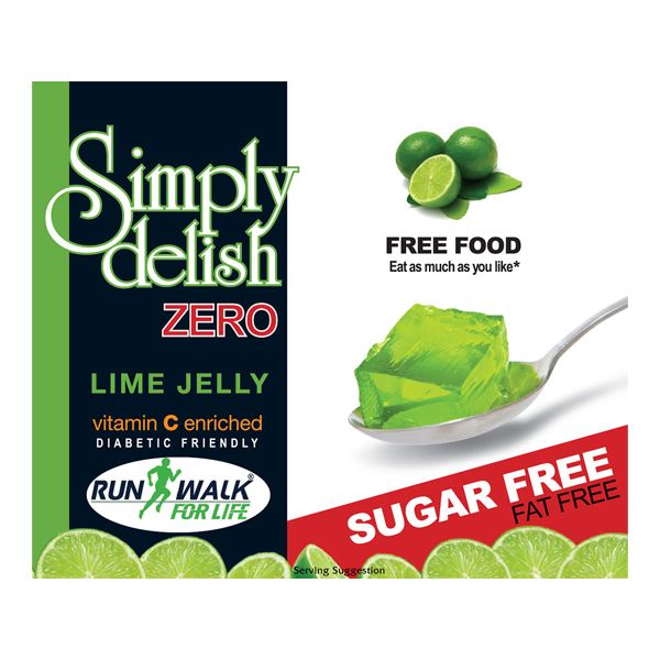 Simply Delish - Zero Jelly - Lime - Sugar Free - Vegan - 6 pack