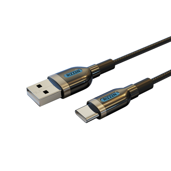 Rizzen Premium 66W Type-C, 1.5 meter Rugged Rapid Charging Cable