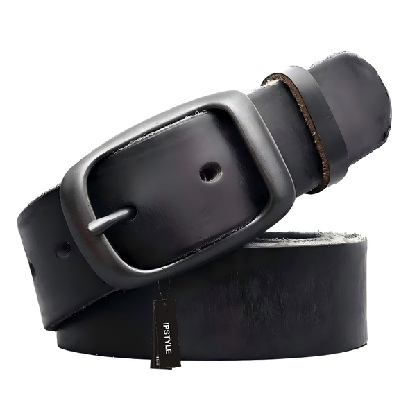 IPSTYLE Men Belt Top Quality Cow Genuine Leather Men's Belt Cowhide Strap