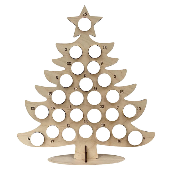 Wooden Christmas Countdown Calendar Christmas Tree Countdown a