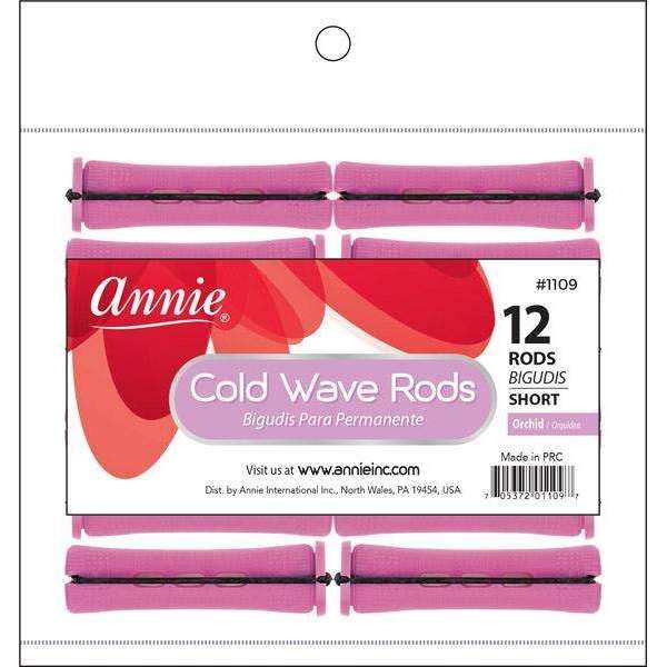 Annie Cold Wave Rod Short 12Ct Orchid- 4 Pack