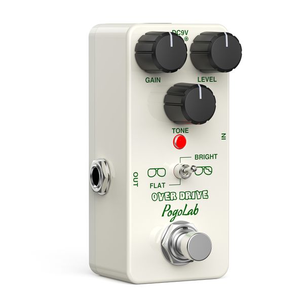 POGOLAB Analog Guitar Effect Pedal True Bypass Overdrive Pedal Two Effects