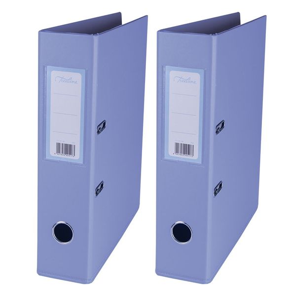 Lilac PVC 70mm A4 PVC Lever Arch File - Pack of 2