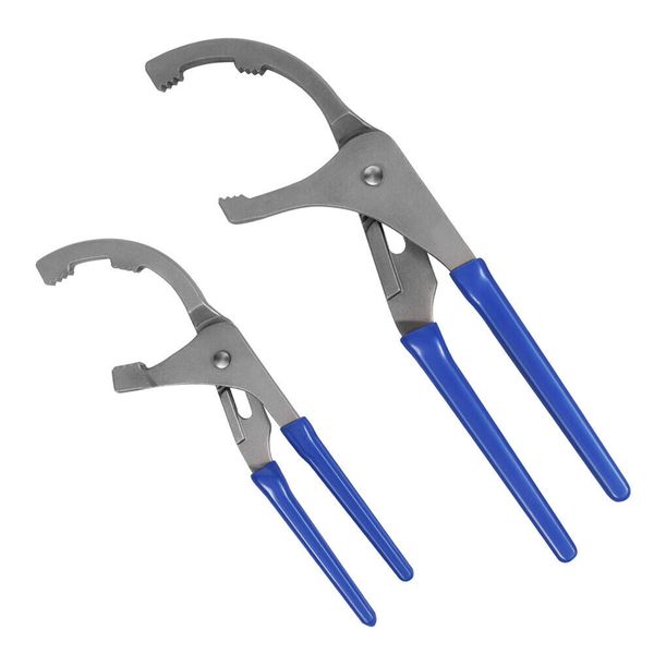2Piece Clamp Type Filter Wrench Set - 9" and 12" Oil Filter Removal Tools