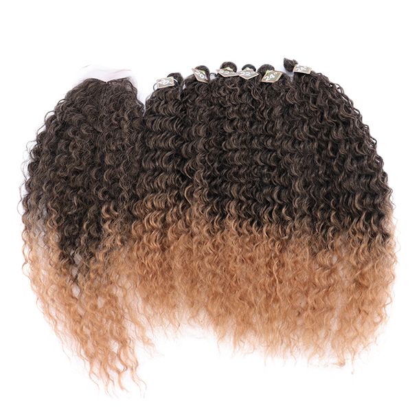 Magic All In One Pack Synthetic Hair Bundles With Closure New Lexi T1B27#