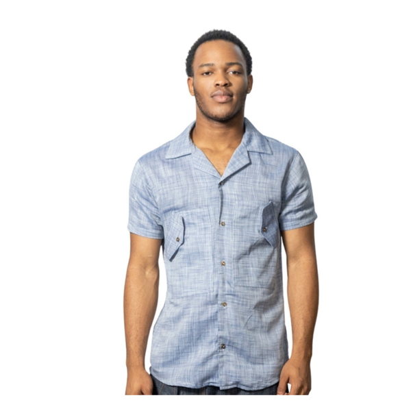 Men Casual Shirt-Indigo
