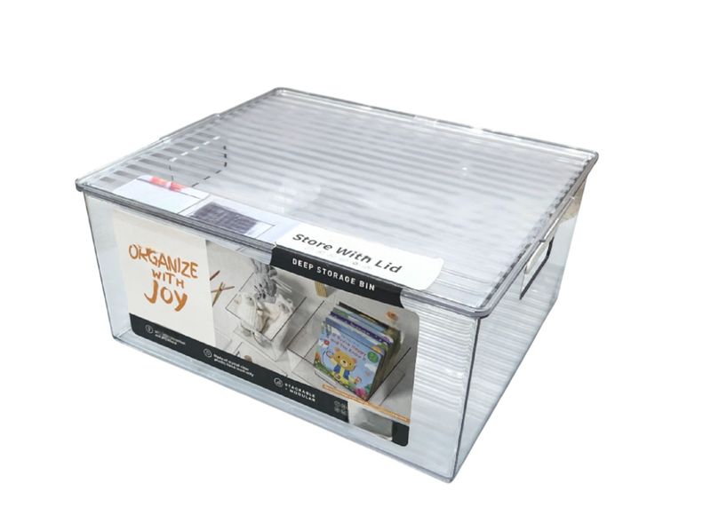 Deep Storage Bin with Lid 8 Inch (33.8cm)