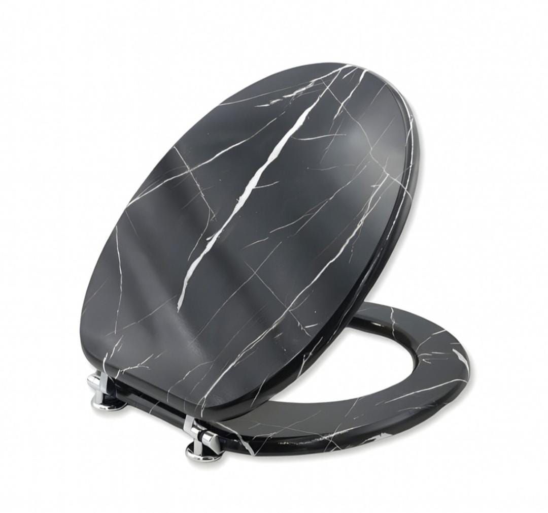 Wooden Toilet Seats MDF Gloss Black AY002