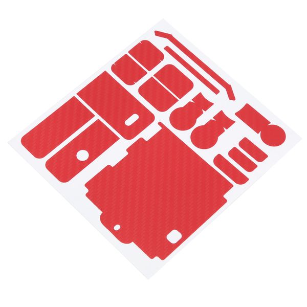 POCKET 2 PVC Skin Protective Stickers 7-Carbon Grain Red