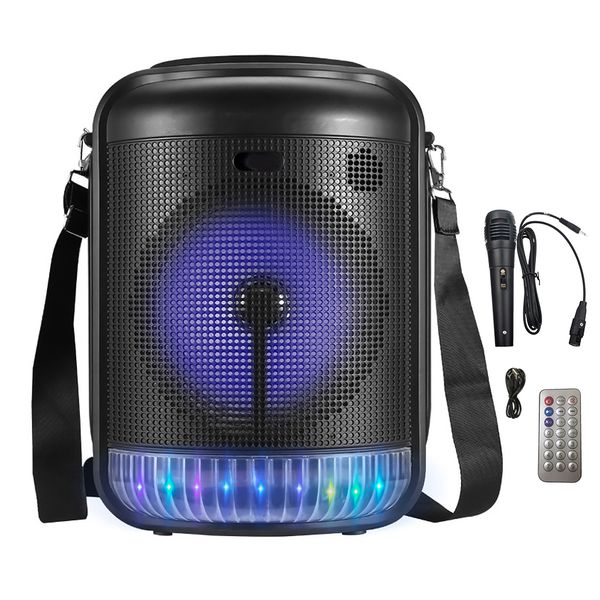 8" Portable Bluetooth Speakers with RGB Light