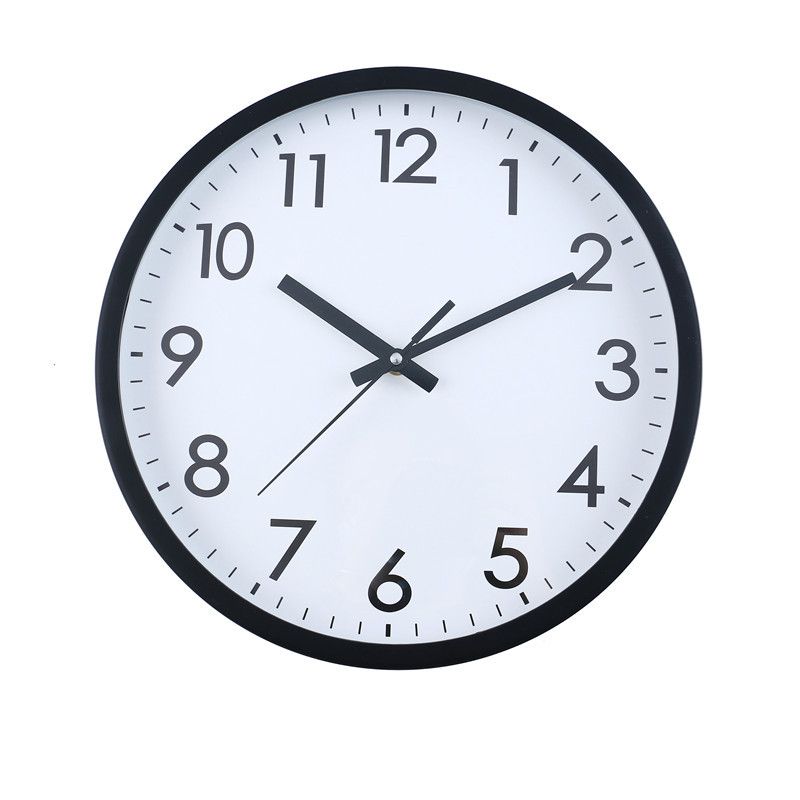 40cm Black and White Battery Powered Digital Wall Clock Buy Online in