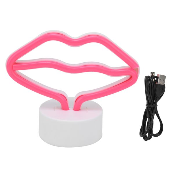 Lip Neon USB Light - Baby Room Party Decor