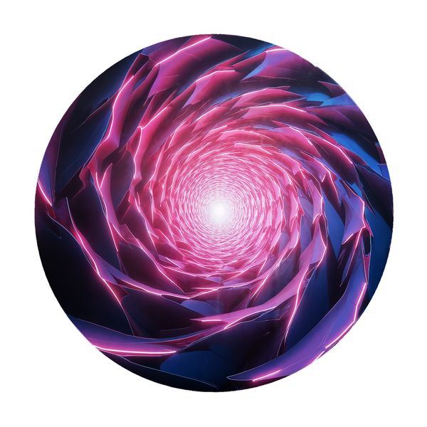 Spiral Portal Round Tablecloth