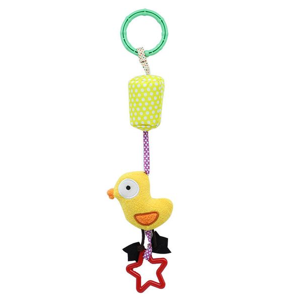 Animal Rattle Baby Toy - One Piece Hanging Toy - Mixed Colours