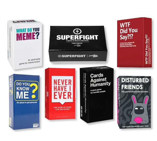 Ultimate Party Game bundle - 7 in 1 Adult Card Games