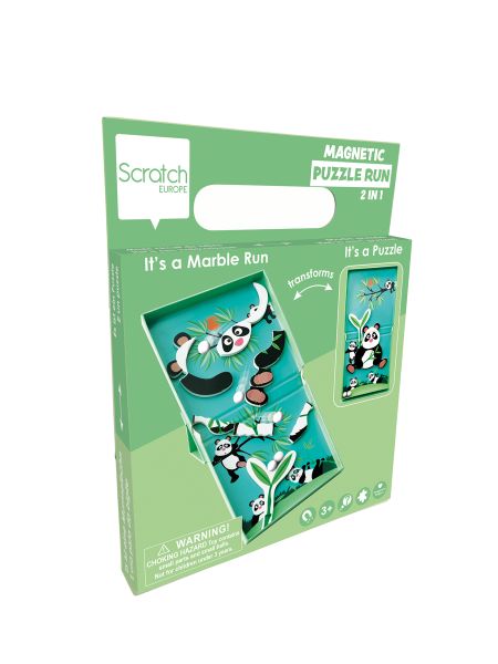 Scratch Europe Magnetic Marble Run and Puzzle Panda