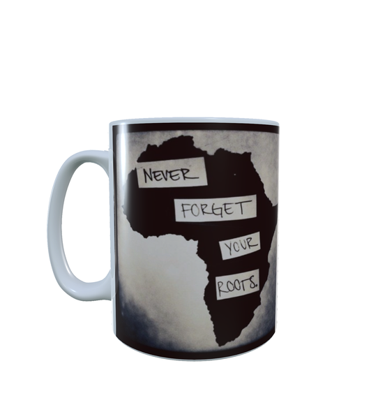 Africa - Never Forget Your Roots - Aesthetic - Coffee Mug