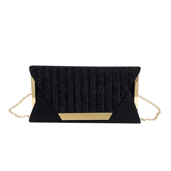 Fashion Glitter Clutch Purse for Women - Evening Bag - Clutches - Black