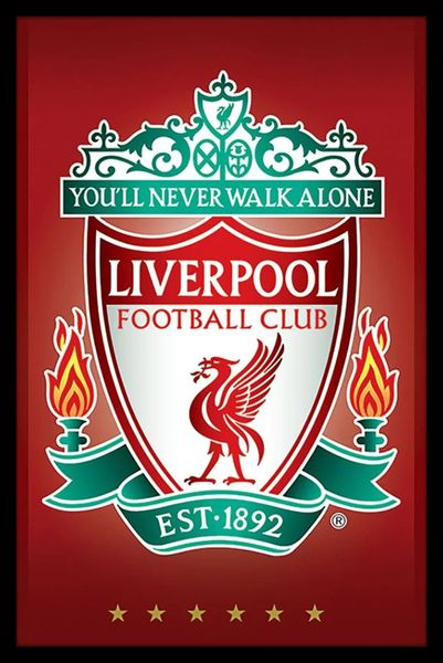 Liverpool Fc (Crest) Poster With Black Frame image