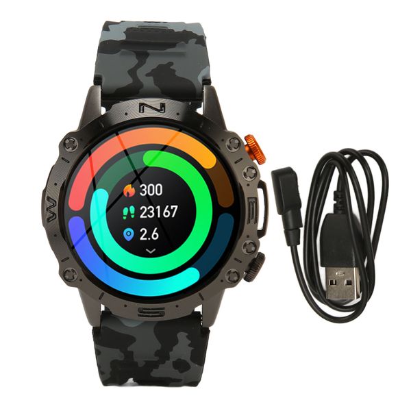 Smart Watches Camouflage Black With External Speaker Outdoor Smart Watch
