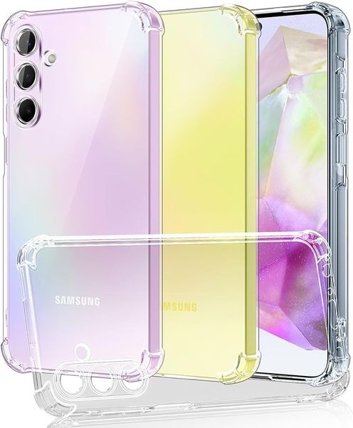 TPU Transparent Clear Cover Case Compatible with Samsung Galaxy A55