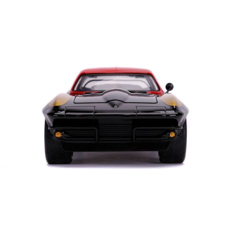 ミニカー 1966 CHEVY CORVETTE w/ BLACK WIDOW Jada Toys Marvel Avengers Black Widow And 1966 Chevy