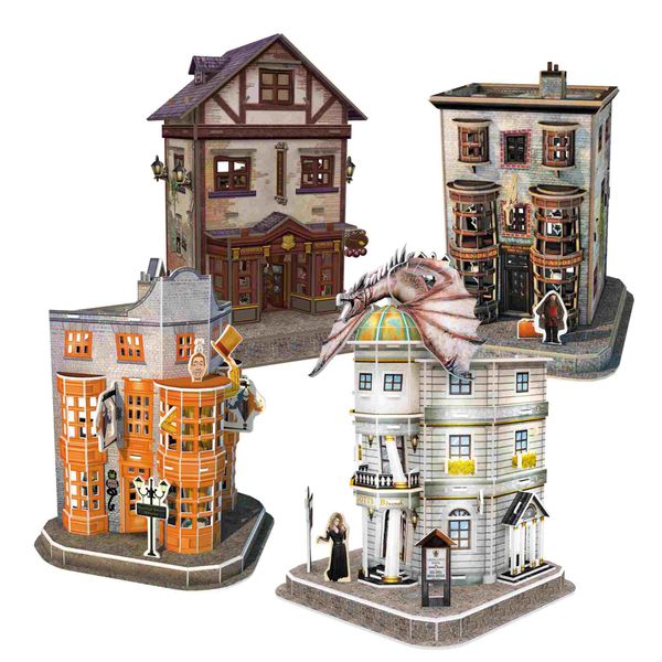 4D Harry Potter Diagon Alley 4in1 273pcs/21cm Tall 3D Puzzle