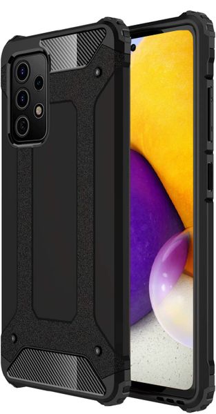 Hybrid Shockproof Case for Samsung Galaxy A72 (2021) - Black