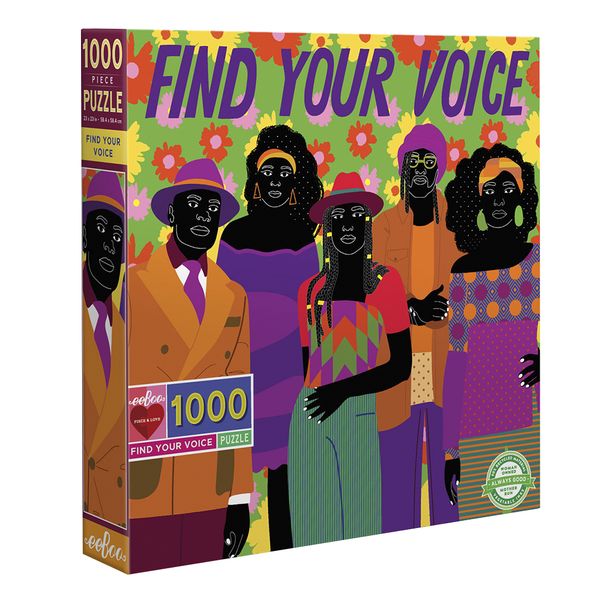 eeBoo Square Family Puzzle - Find Your Voice: 1000 Pieces