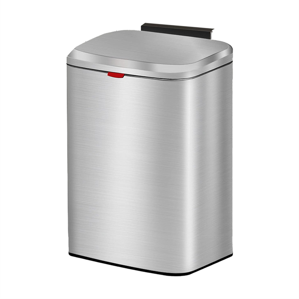 Hanging Kitchen Stainless-Steel Small Trash Can With Lid 8L