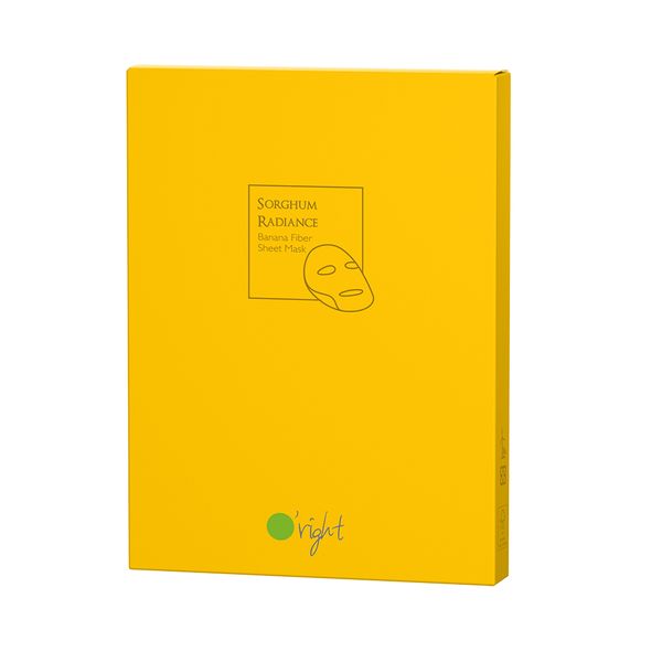 O'right Sorghum Radiance Banana Fiber Sheet Mask - Pack of 5