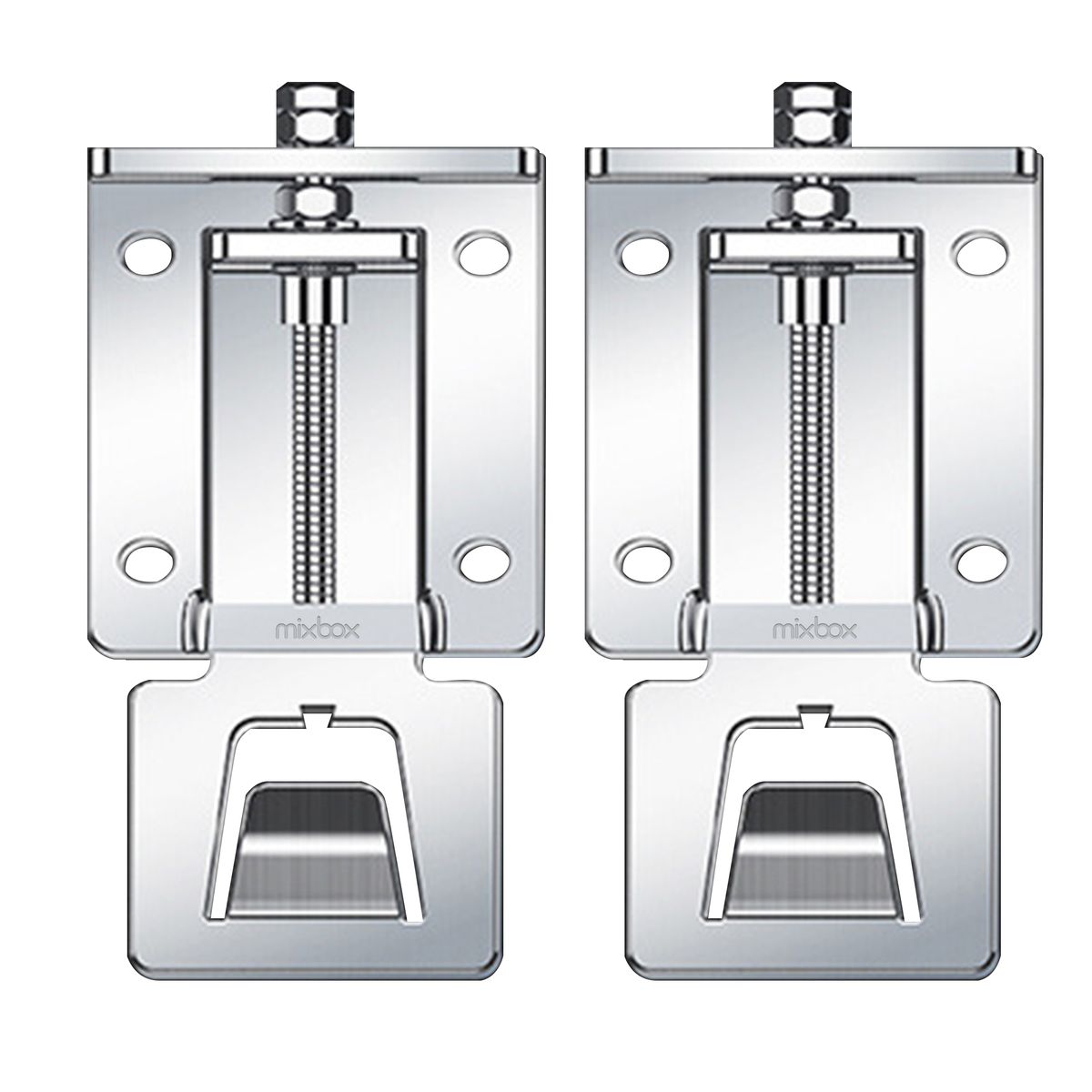 Mix Box 2 Pack Stainless Steel Adjustable Range Hood Bracket,Adjust 5cm