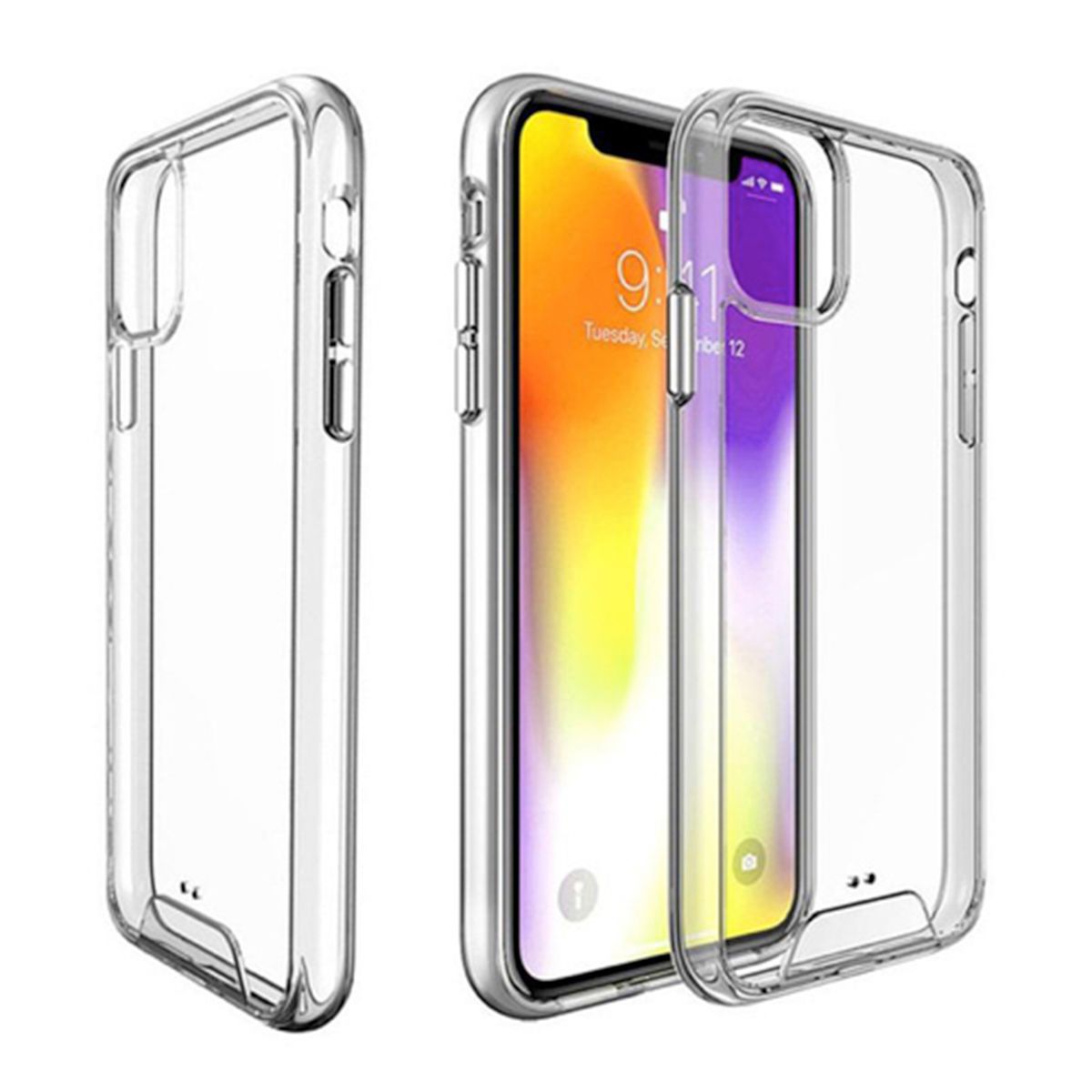 iphone 12 pro black clear case