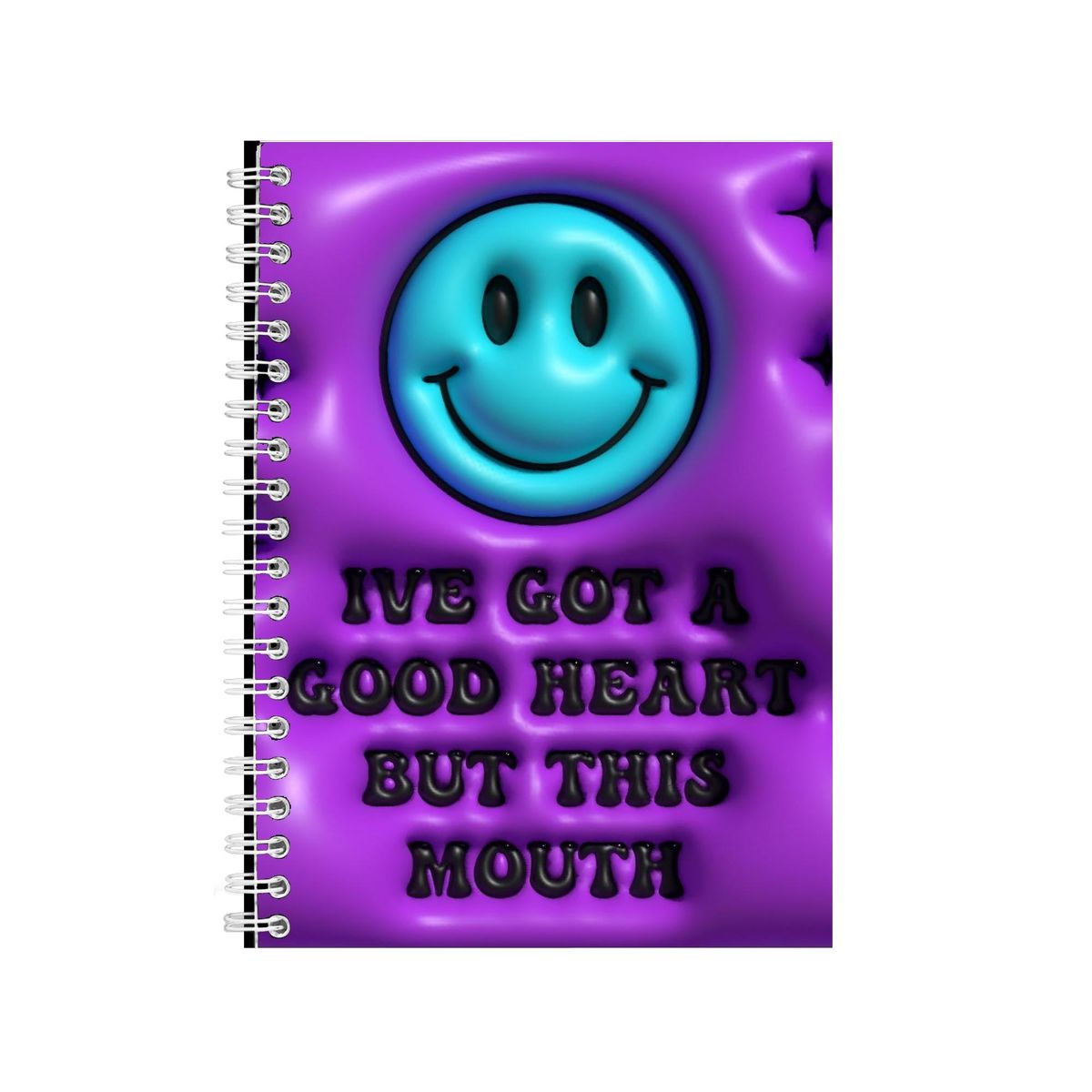 I've Got A Good Heart But This Mouth Notebook Gift Idea Notepad Pad 77
