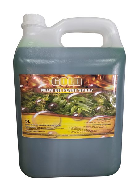 Gold Neem Oil Plant Spray - 5L - Ready To Use