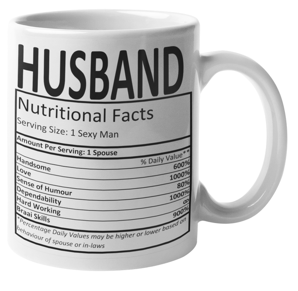 Husband Nutritional Facts Coffee Mug