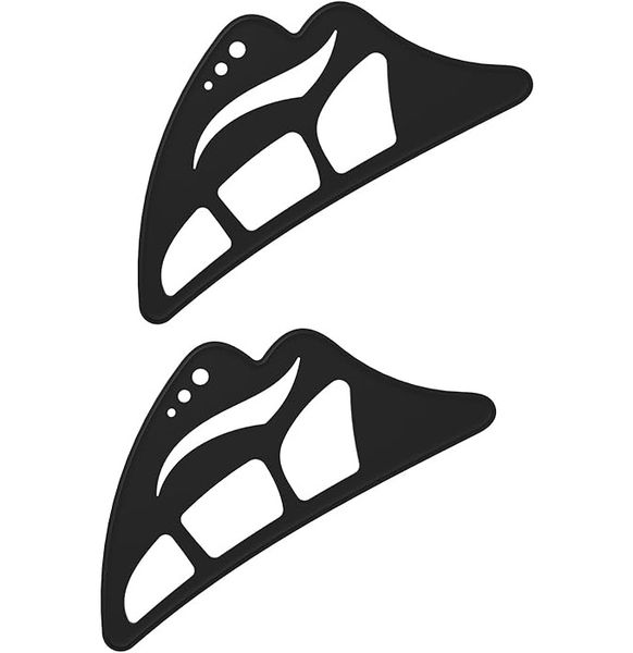 2 Pieces Eye tour Eyeshadow Tool Portable Silicone Eyeliner Stencil