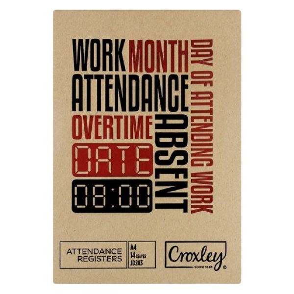 Attendance Register Jdar 92PG set of 3