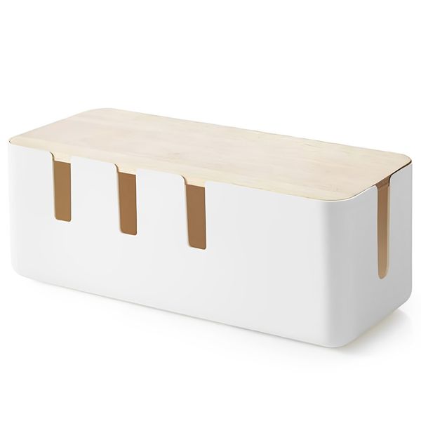 Cable Box for TV, computer, phone, used to cover and hide power strip wires