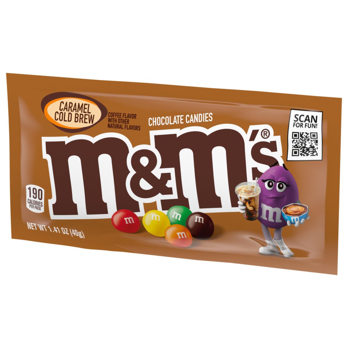 M&M's Caramel Cold Brew Coffee Flavored Milk Chocolate Crunchy Snack ...