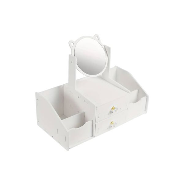 Cosmetic Storage Box With Drawers And Mirror HA-44