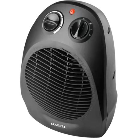 LUXELL Fan Heater Hot Warm Cool Black 2000W AFA801