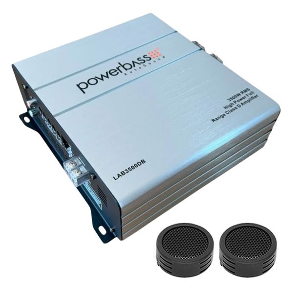 Powerbass LAB-3500 - 3500w Monoblock Class D Amplifier &amp; Evo Tweeters