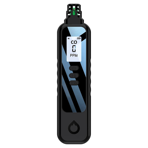 Carbon Monoxide Detectors, LCD Display with 2 AAA Batteries (Black)