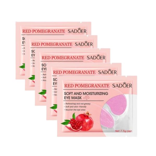 Sadoer Red Pomegranate Eye Mask - Pack of 5
