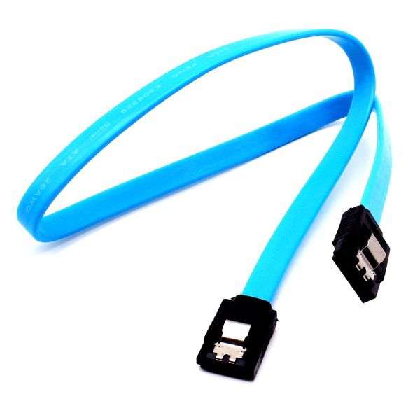 Blue SATA 3.0 Highspeed Hard Disk Data Cable Double Head Straight