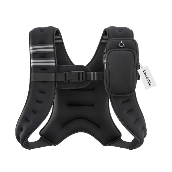 Cozéchic - Weighted Vest 5KG Running Vest with Pockets for Men Women Kids